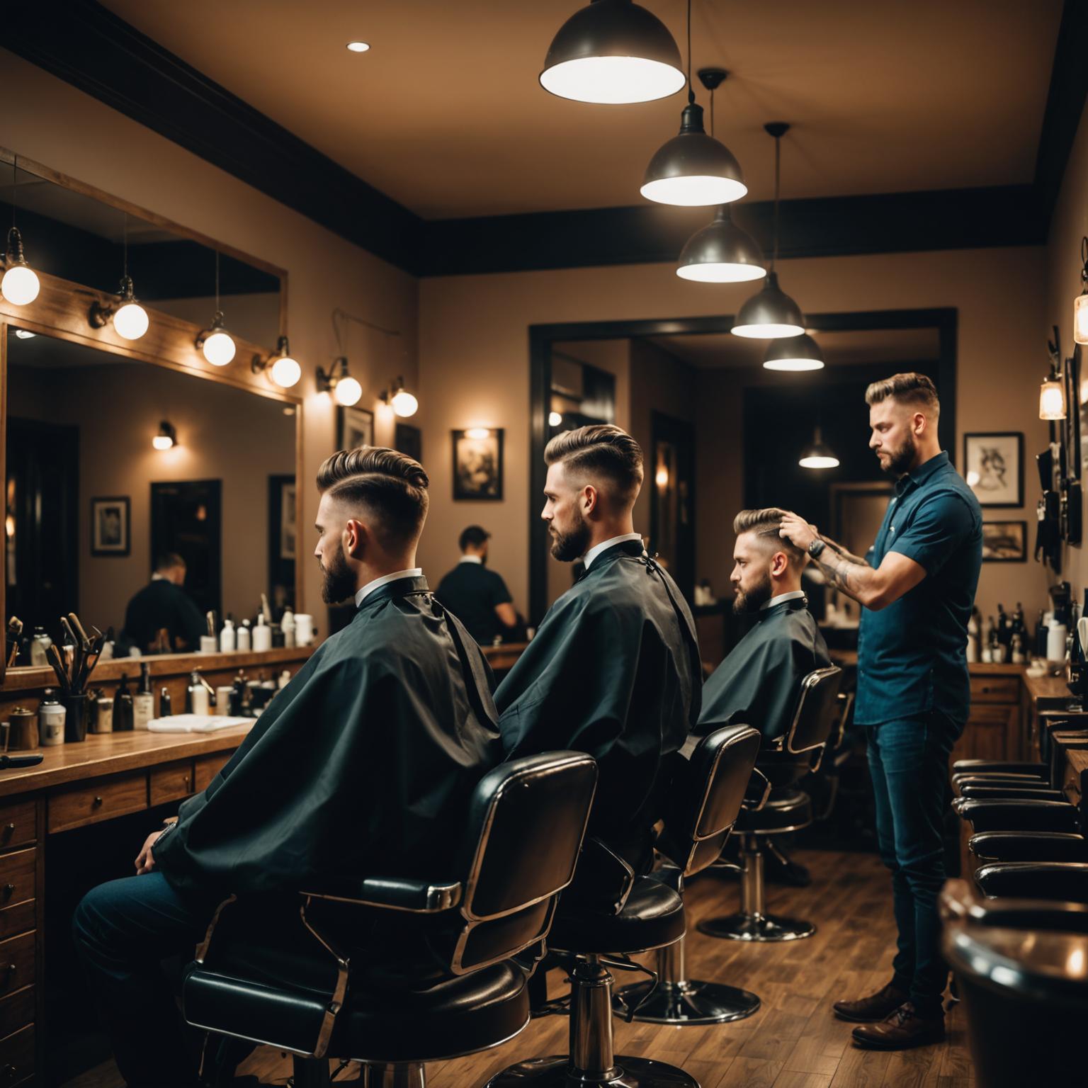 HMB Barbers team delivering precision cuts in-store